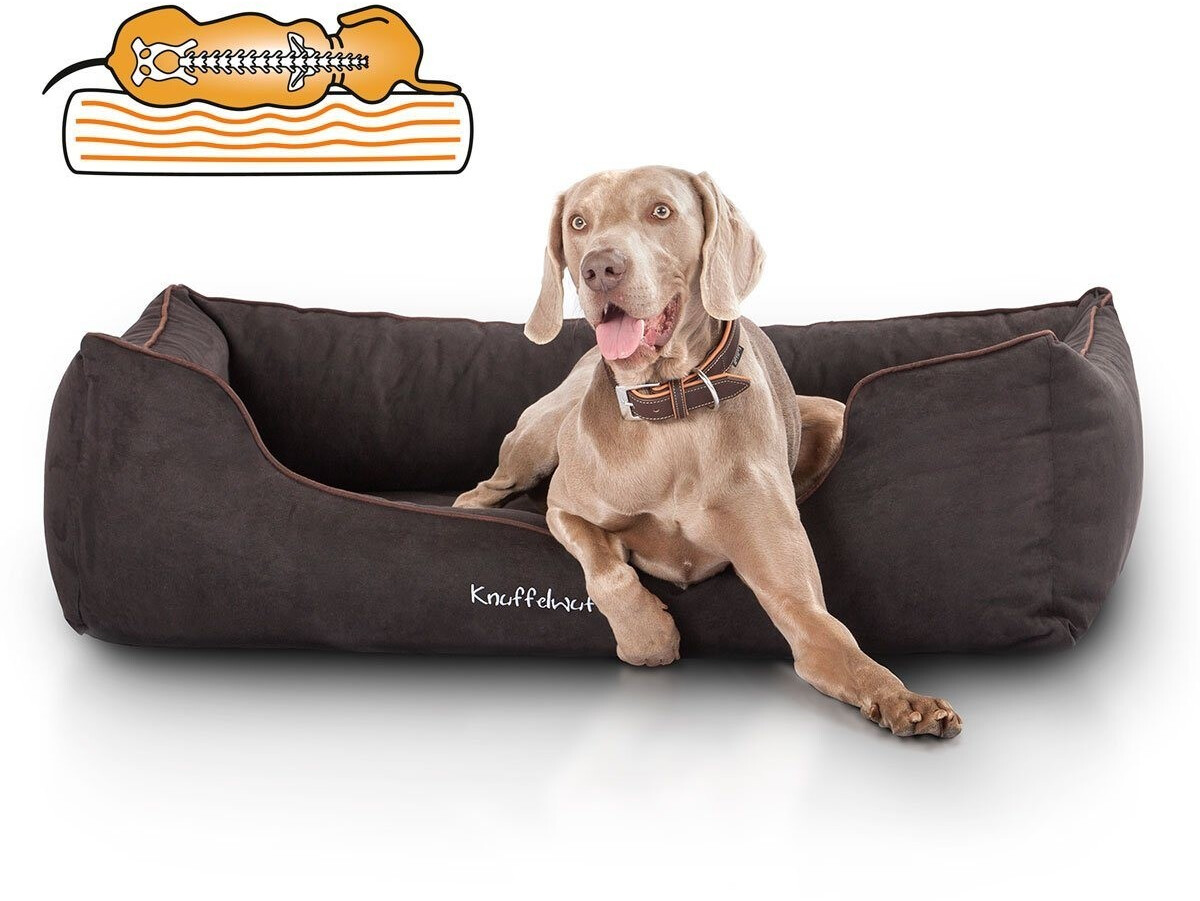 Knuffelwuff Lit pour chien Amelie Black XXXL 155x105cm Knuffelwuff Lit pour chien Amelie Black XXXL 155x105cm
