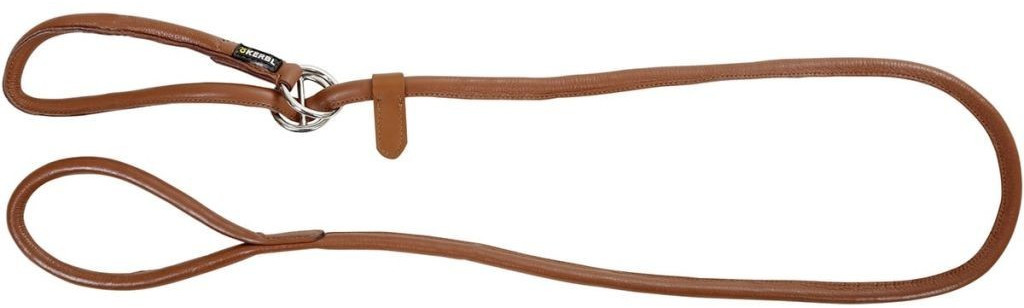 Kerbl Laisse avec collier intégré Roma 170 cm cognac (81100)