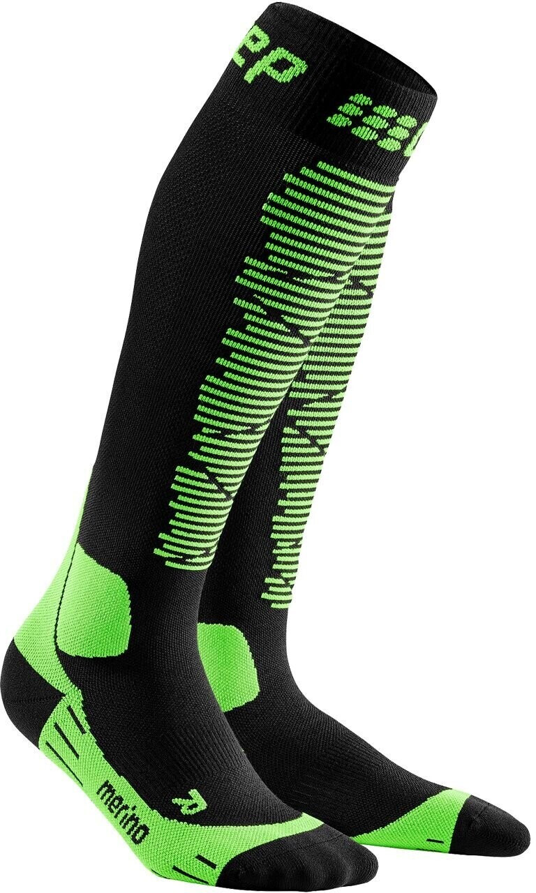 CEP Ski Merino Socks Men black/green