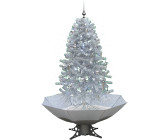 Schneiender Weihnachtsbaum mit Schneefall Tannenbaum Schnee Grün/Weiß/Schwarz