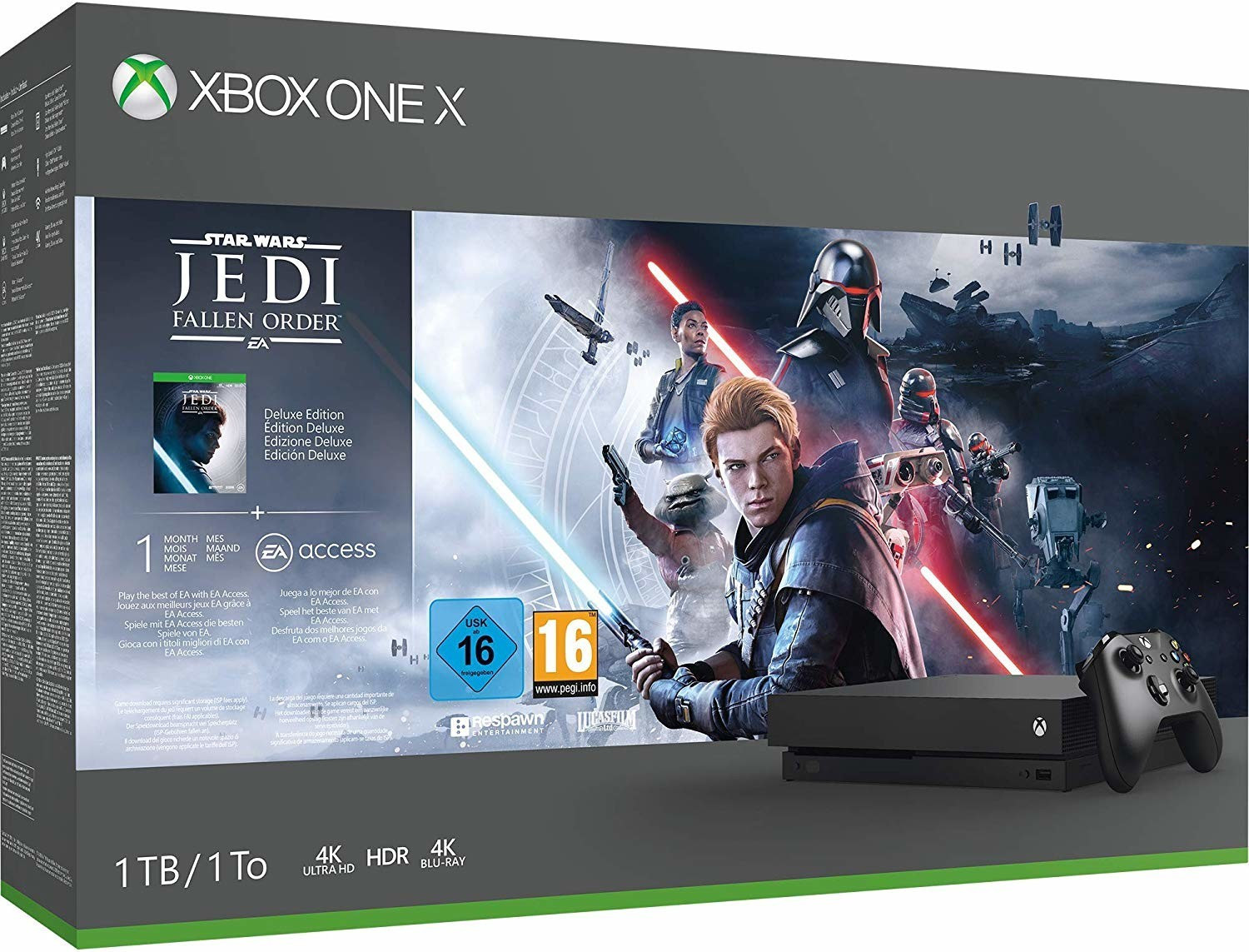 Microsoft Xbox One X 1TB + Star Wars: Jedi - Fallen Order