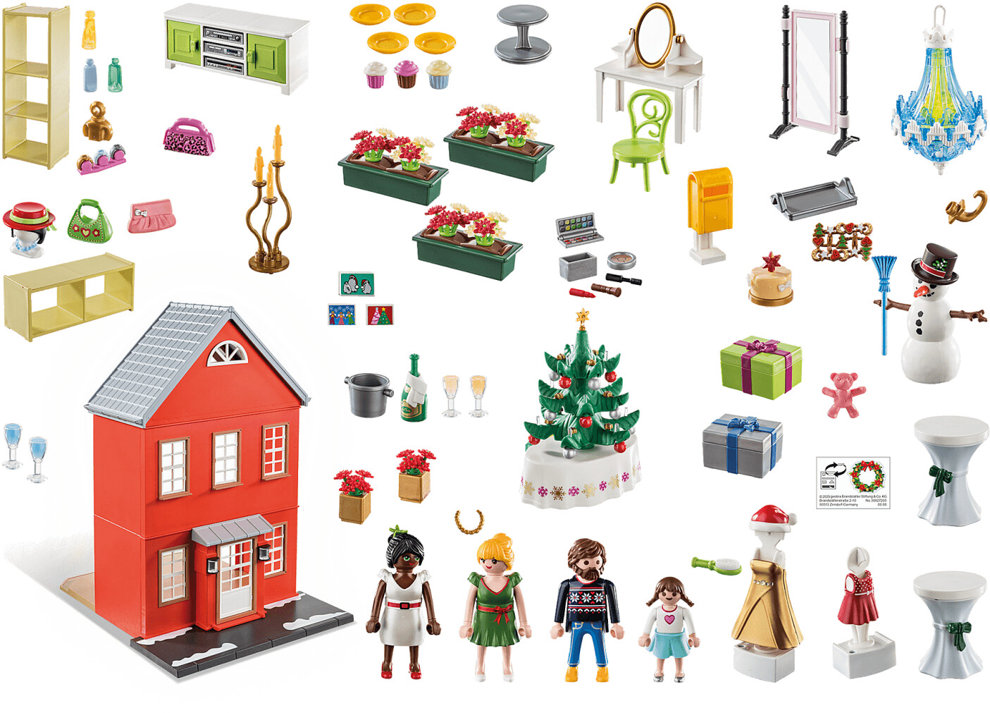 Soldes Playmobil Calendrier de l'avent géant : Noël en famille
