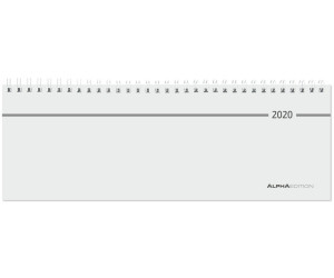 Alpha Edition Tisch Querkalender 1 Woche1 Seite 2020 Ab 1