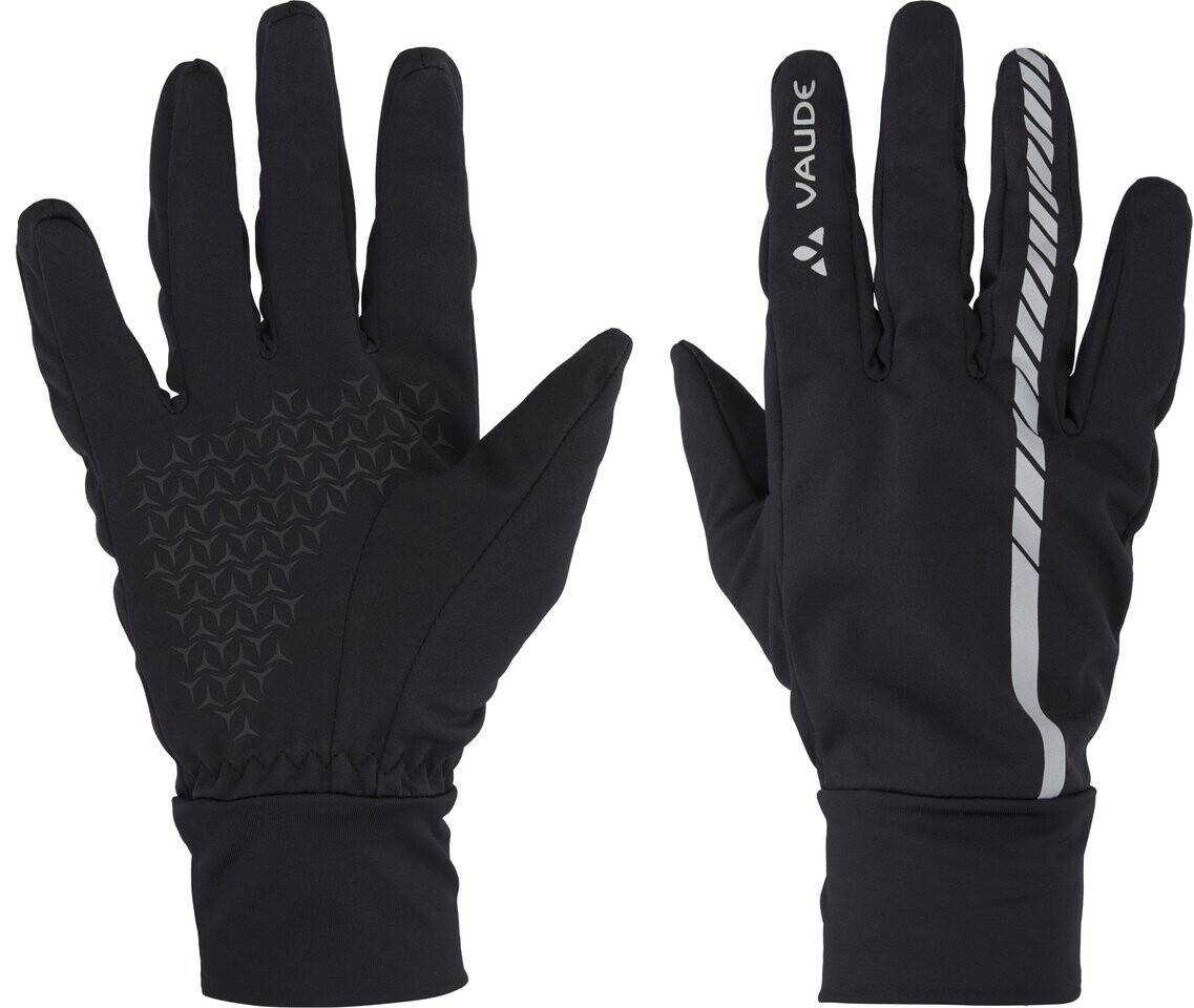 Gants De Cyclisme Vaude Strone Gloves - Matière Softshell élastique, éléments Réfléchissants, Finition Sans PFC