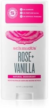 Schmidt's Rose + Vanilla Natural Deodorant (75 g)