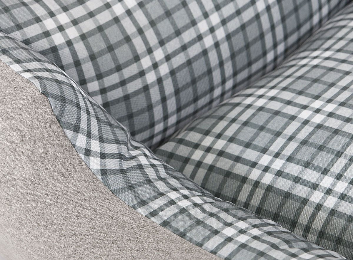 Knuffelwuff Lit pour chien Grey/Green XL 105 x 75 cm