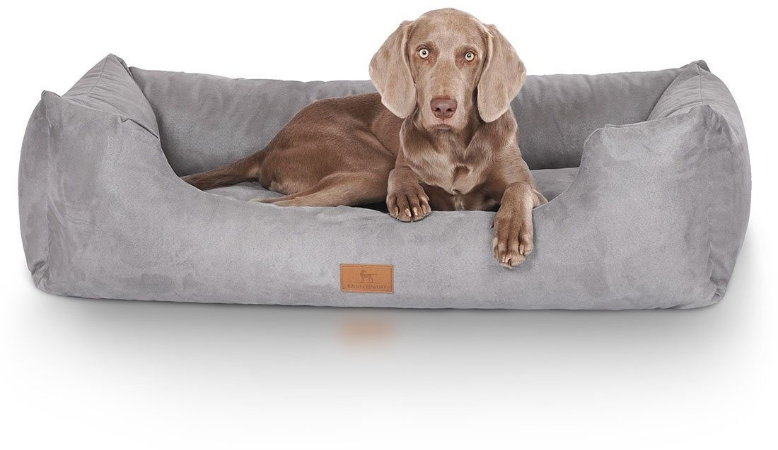 Knuffelwuff Lit pour chien gris XXL 120 x 85 cm Knuffelwuff Lit pour chien gris XXL 120 x 85 cm