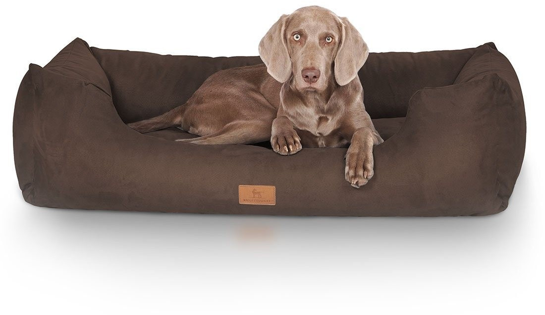 Knuffelwuff Lit pour chien marron XXL 120 x 85 cm