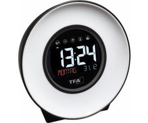 TFA Dostmann Sveglia Radio Analogica 60.1517, 81x31x84 Mm, Nero, Con Snooze E Retroilluminazione