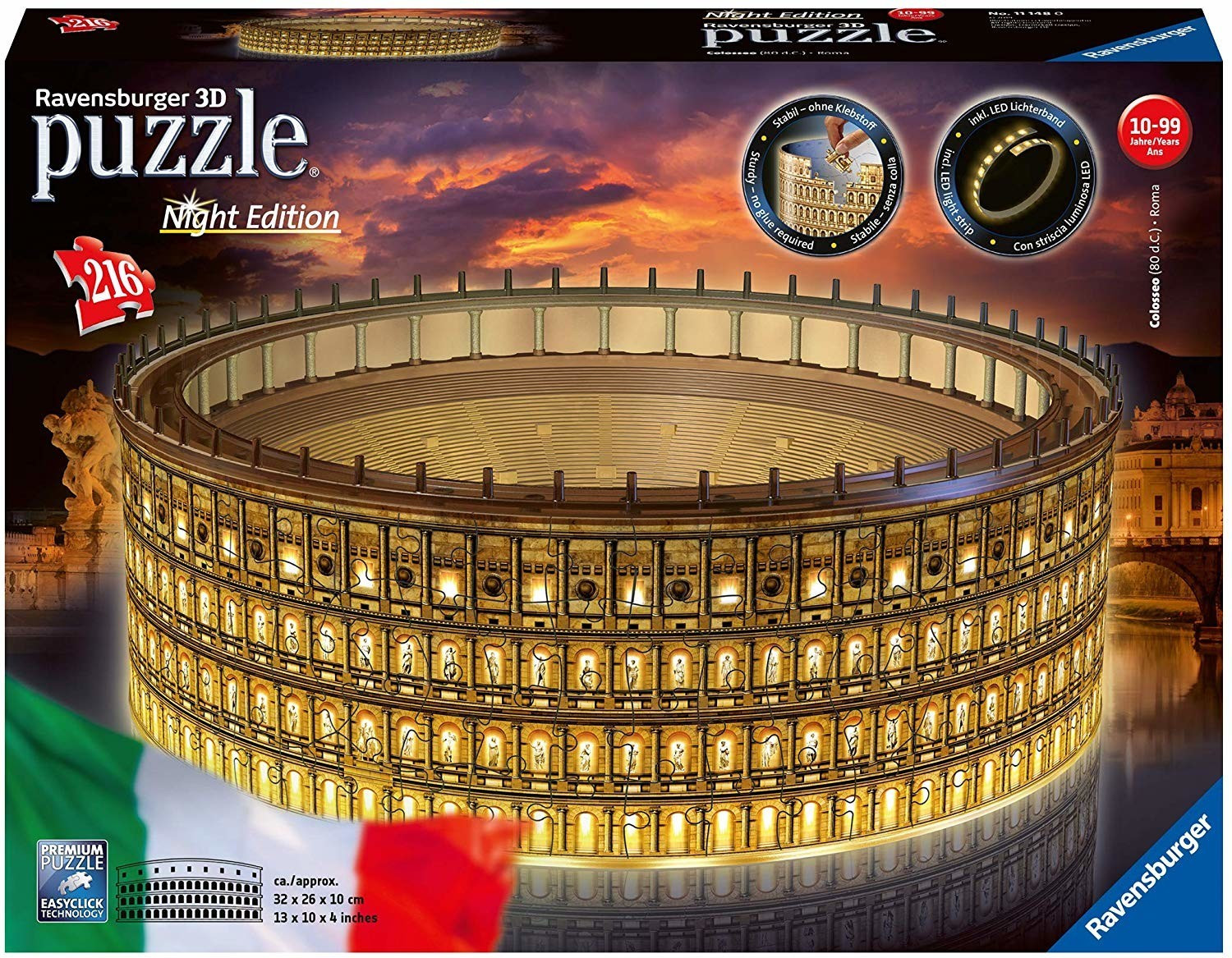 Soldes Ravensburger Night Edition Puzzle 3D Colisée illuminé 2024 au  meilleur prix sur