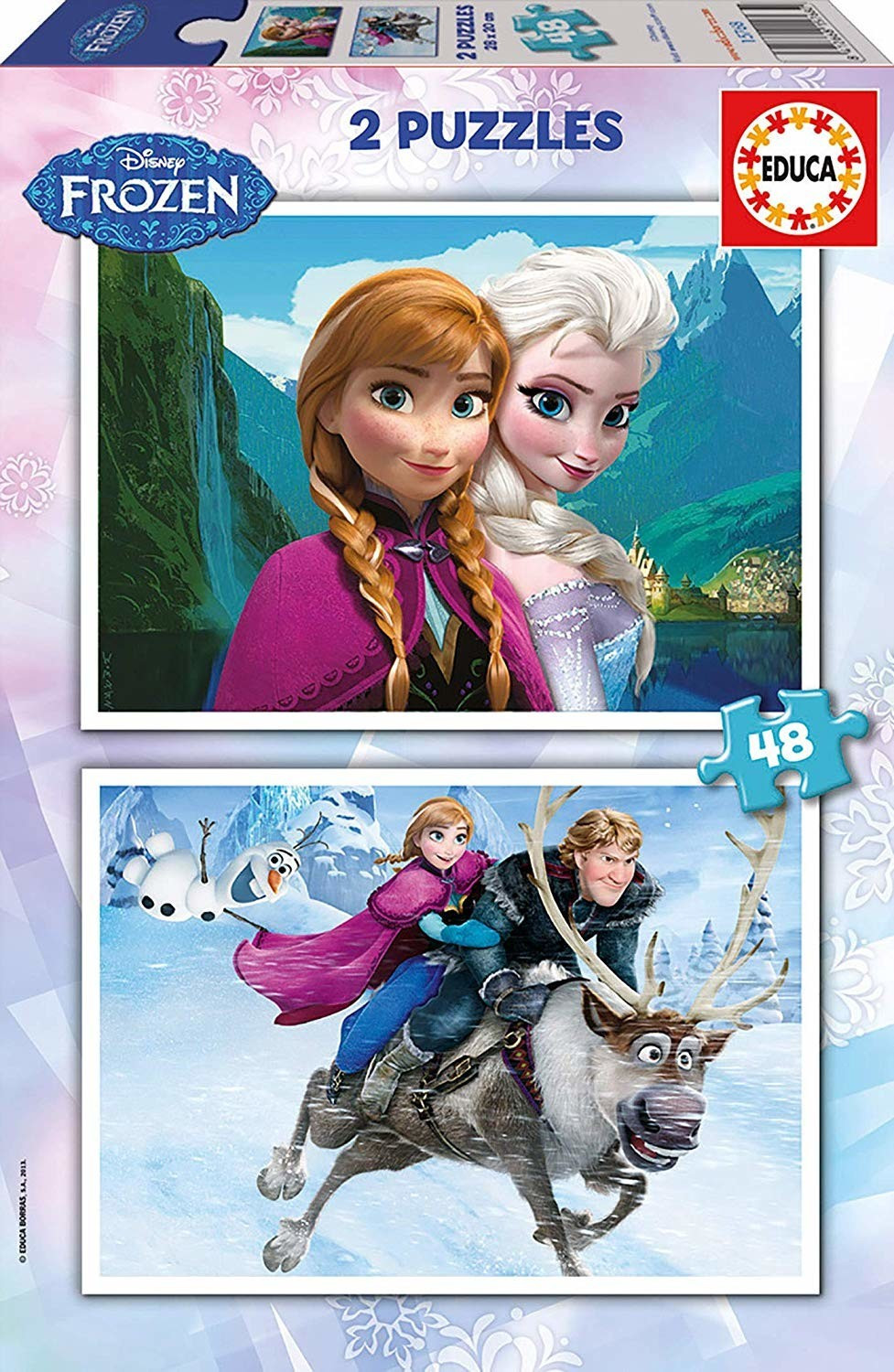 Educa Borrás 2 puzzles La Reine des Neiges 48 pièces