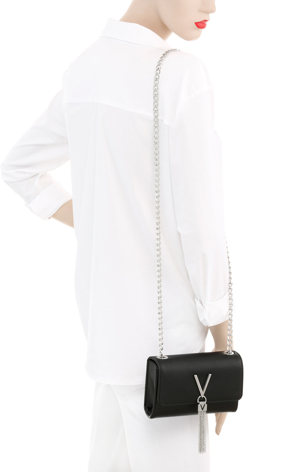 Valentino Bags Divina Pouchette nero black silver VBS1R403G 001 ab 39 43 Preisvergleich bei idealo