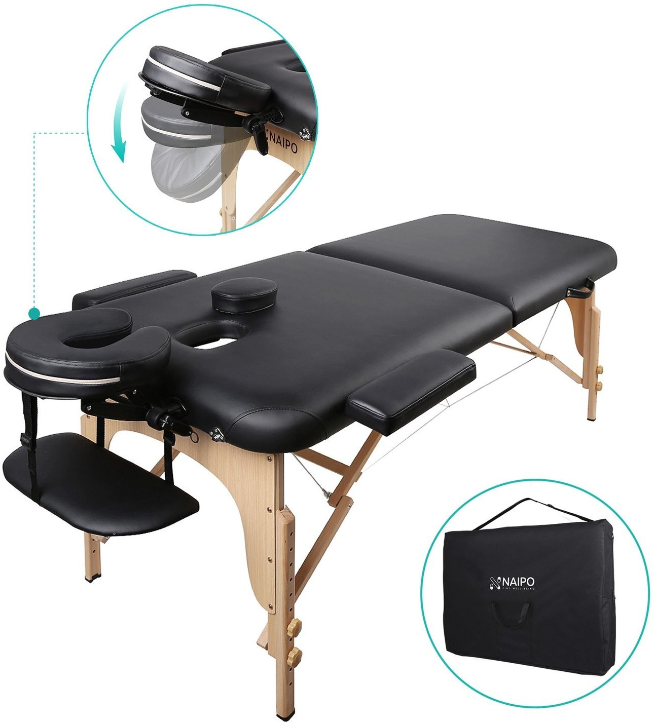 Naipo Therapy Table foldable BST-201BK
