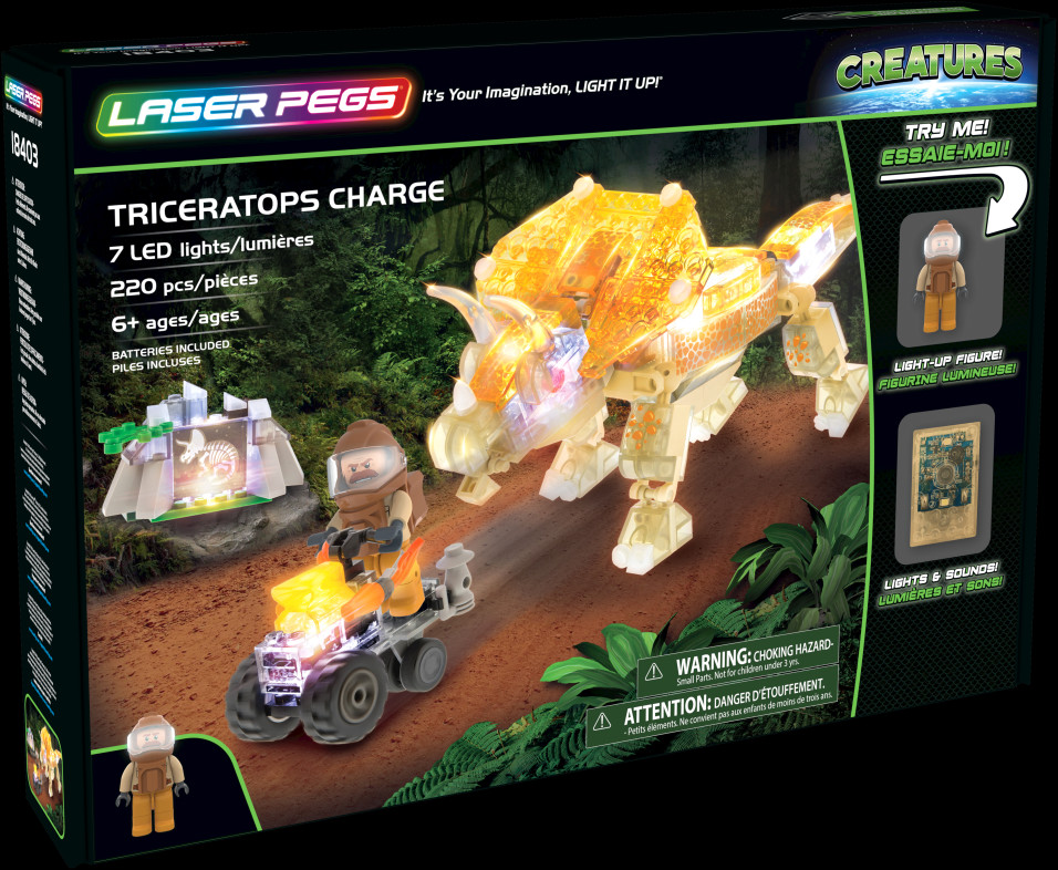 Laser Pegs Triceratops Charge