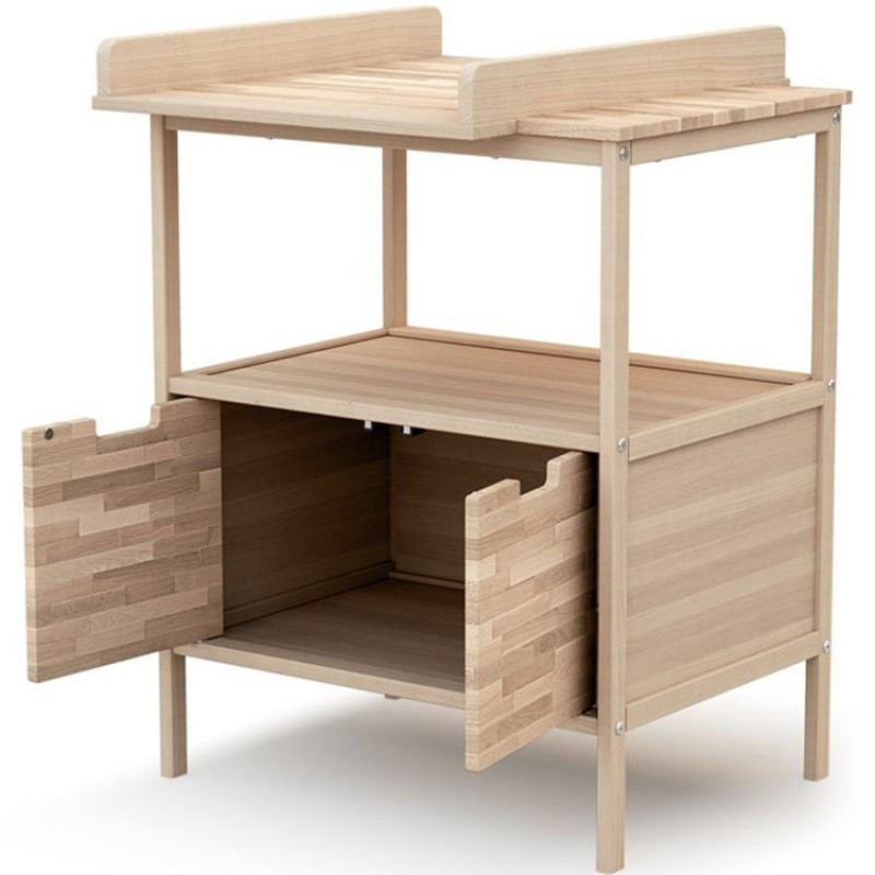 Ateliers T4 Meuble à langer Essentiel hêtre brut