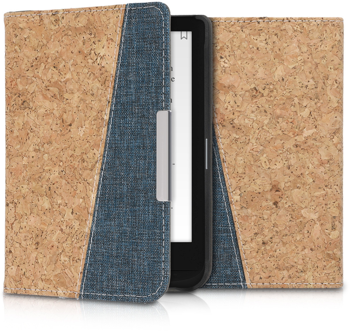 kwmobile Case Pocketbook Touch Lux 4 blue/brown