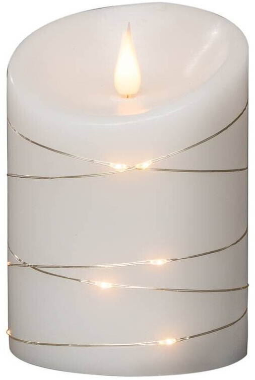 Konstsmide LED-Echtwachskerze 10 x 14 cm weiß (1844-190) ab 22,90 € |  Preisvergleich bei