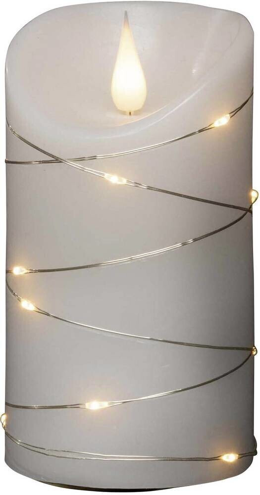 21,90 7,5 LED-Echtwachskerze ab € | cm Preisvergleich 13,5 x weiß Konstsmide bei (1834-190)