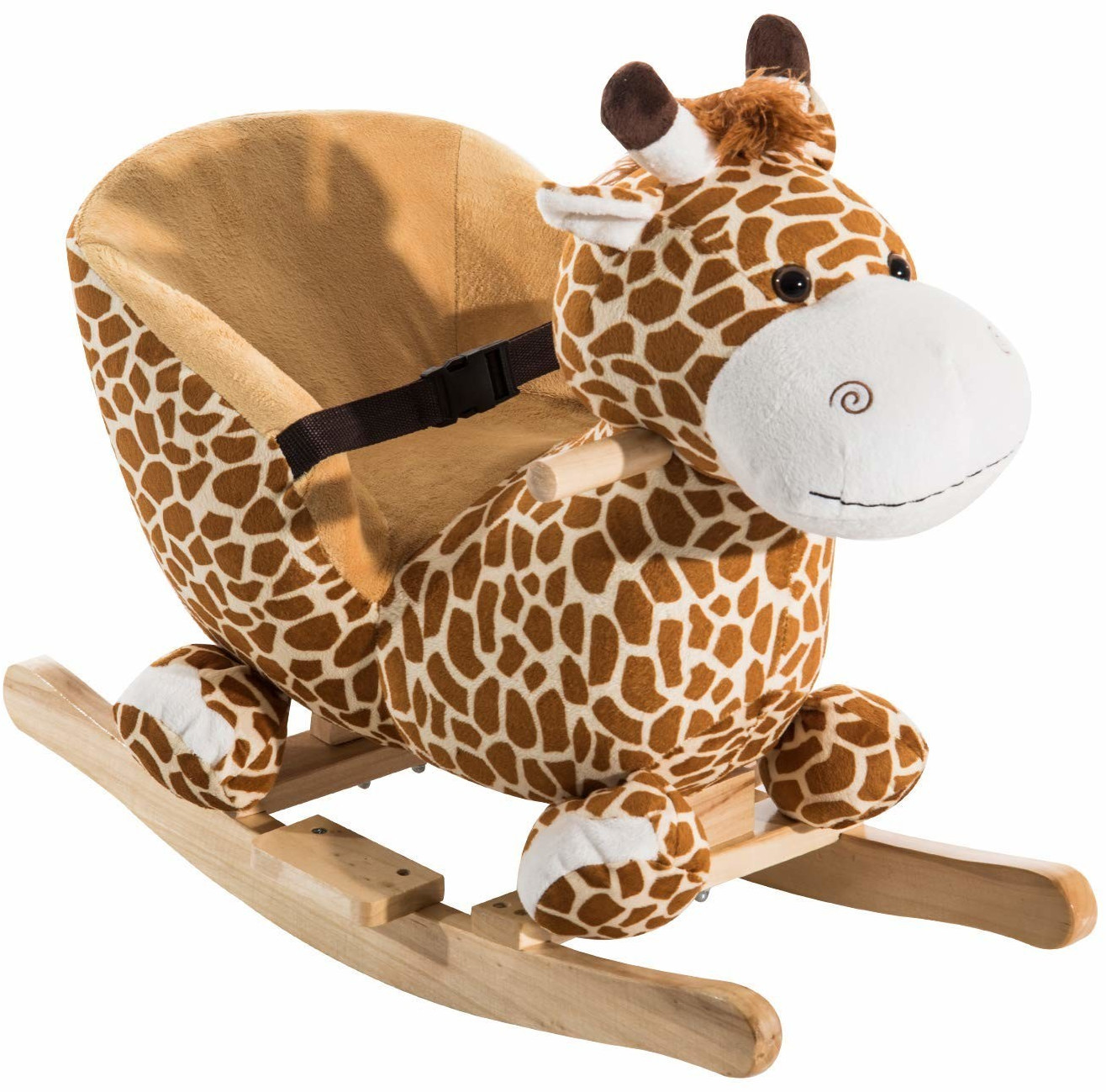 Homcom Rocker Giraffe Light Brown