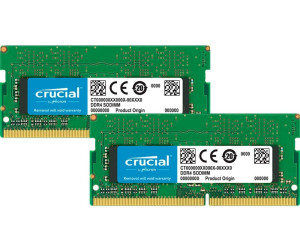 Más grande grieta Bóveda Crucial 32GB Kit SODIMM DDR4-2400 CL17 (CT2K16G4S24AM) desde 82,02 € |  Compara precios en idealo