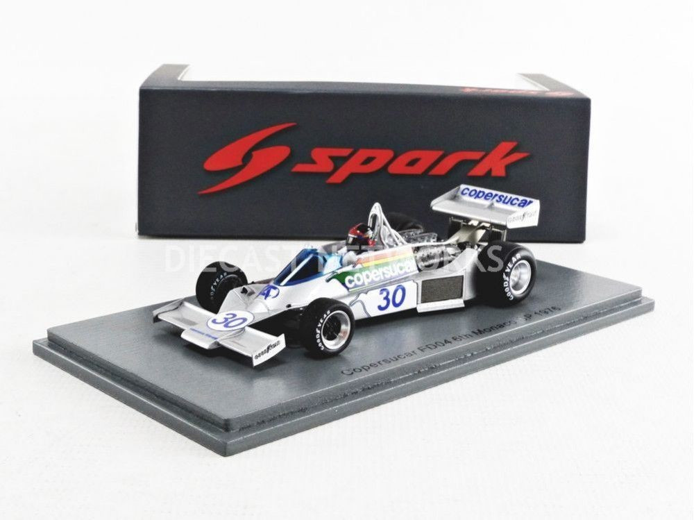 Spark Copersucar FD04 n°30 Monaco GP 1976 Emerson Fittipaldi 1:43 (S3938)