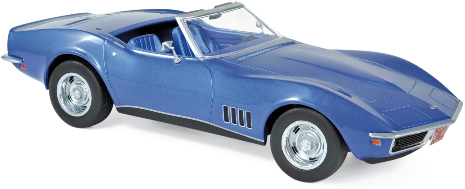 Norev Chevrolet Corvette convertible 1969 bleu métallisé 1:18 (189035)