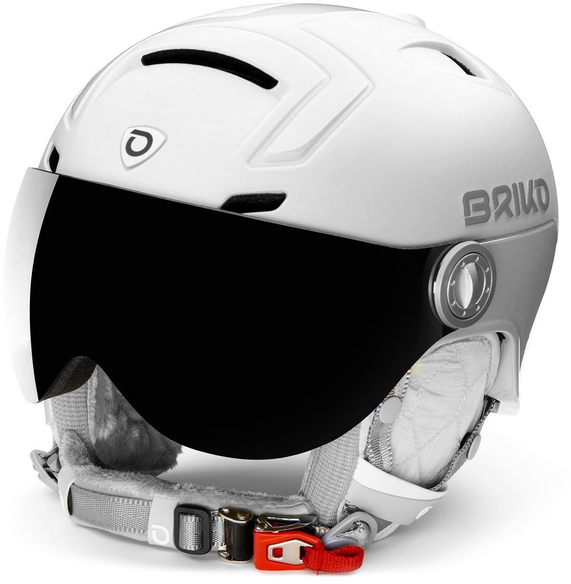 Briko Ambra Visor 1V matt SH pearl white