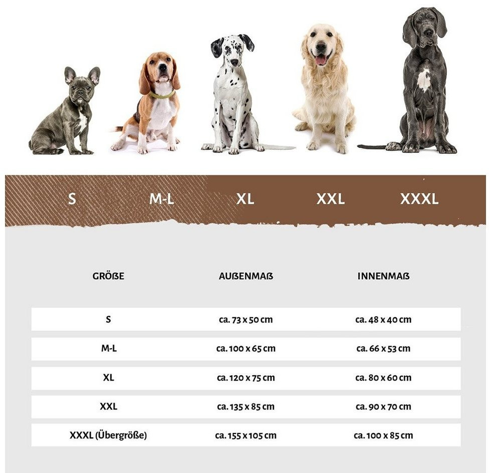 Knuffelwuff Lit pour chien Jessy Brown 120 x 75 x 30 cm Knuffelwuff Lit pour chien Jessy Brown 120 x 75 x 30 cm