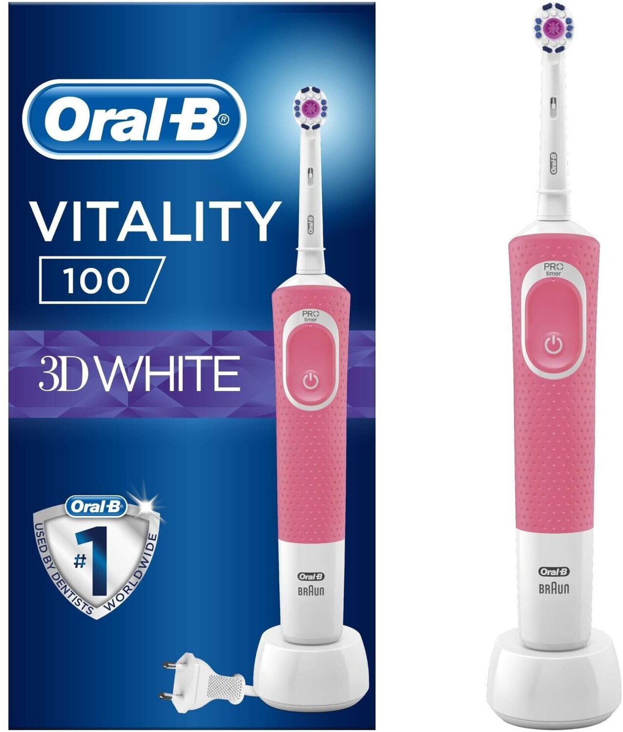 Oral-B Vitality 100 3D White Pink