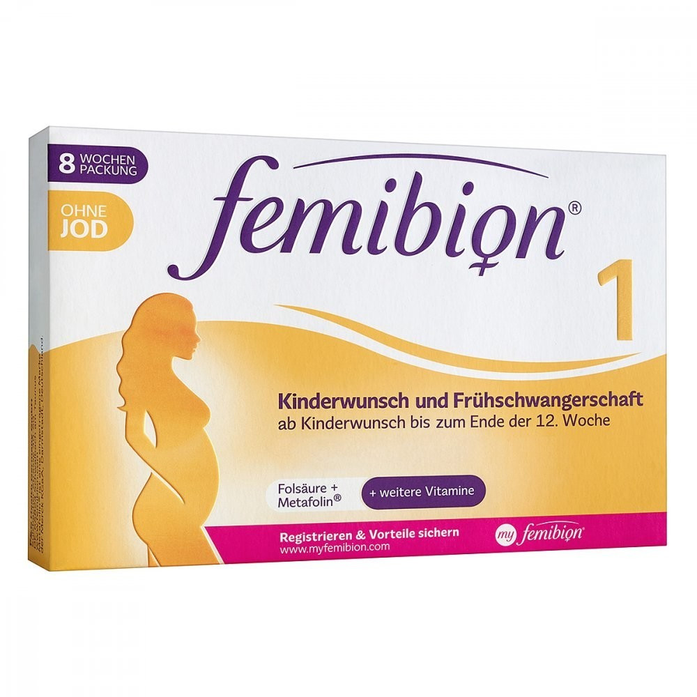P&G Health Germany FEMIBION 1 Frühschwangerschaft Tabletten, 56 Stück :  : Drogerie & Körperpflege
