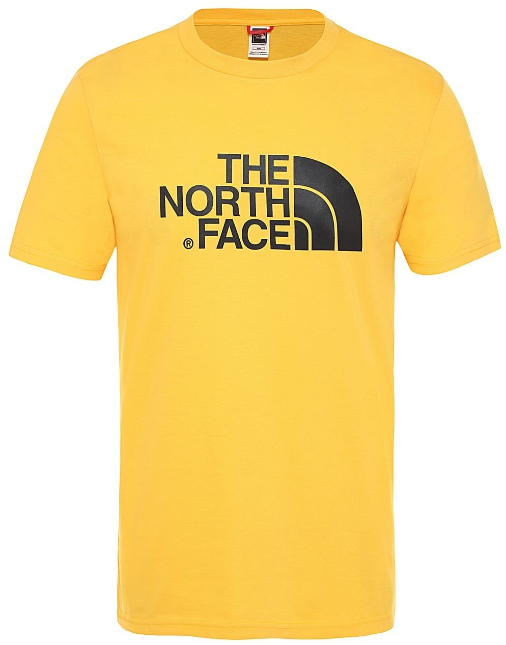 The North Face Easy T-Shirt yellow/tnf black