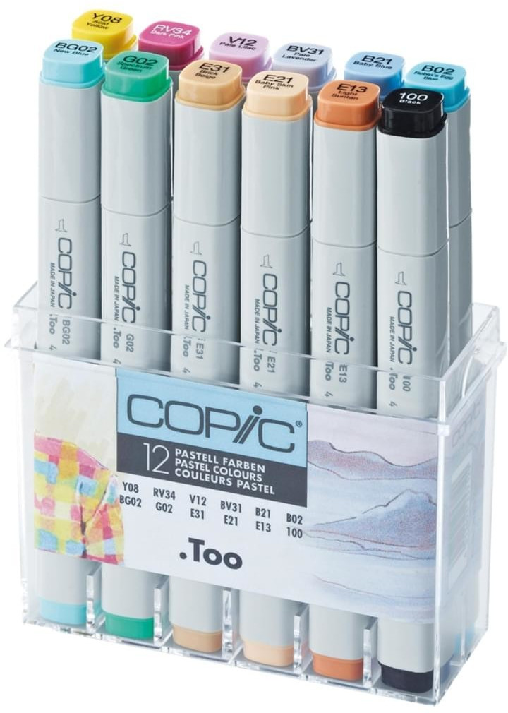 COPIC Set Pastellfarben 12Pack