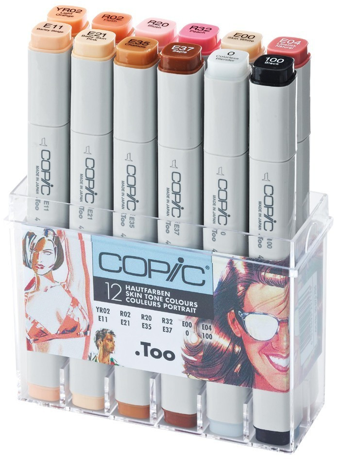 COPIC Set Hautfarben 12Pack