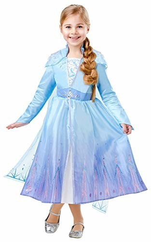 Disney Officiel Robe Anna Reine des Neiges 2 Deluxe, Déguisement Princesse  Fille en taille S : : Jeux et Jouets