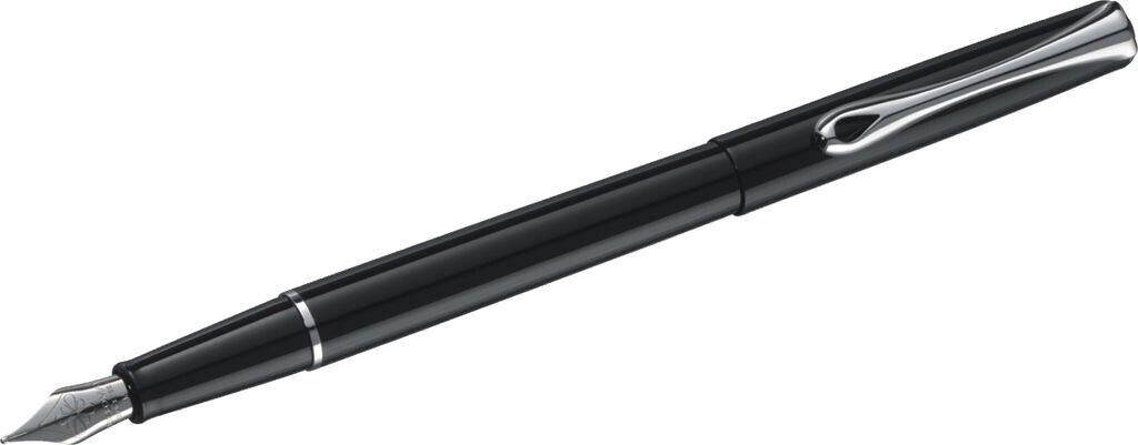 DIPLOMAT Traveller Füllhalter Schwarz – Metall-Füller Mit Edelstahlfeder M, Made In Germany