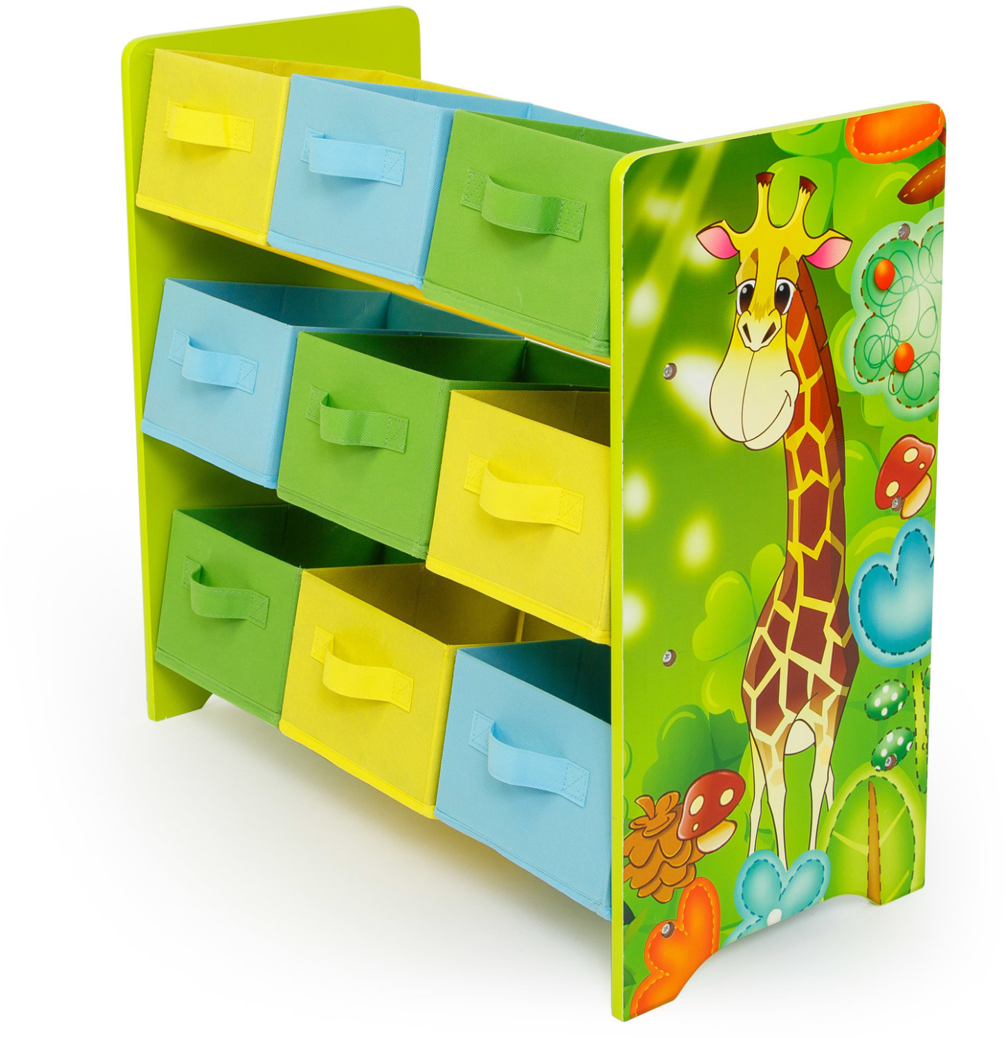 Homestyle4u Toy Box Dschungel (61x63cm) Green