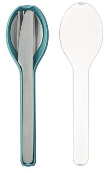 Rosti Mepal Ellipse Cutlery Set 3 pcs Nordic Green