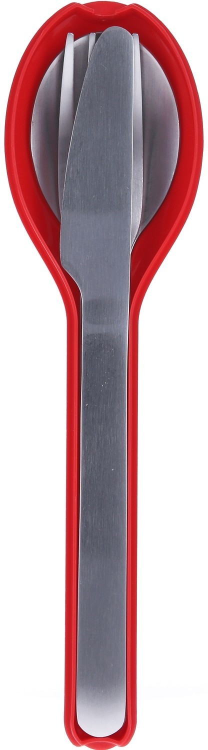 Rosti Mepal Ellipse Cutlery Set 3 pcs Nordic Red