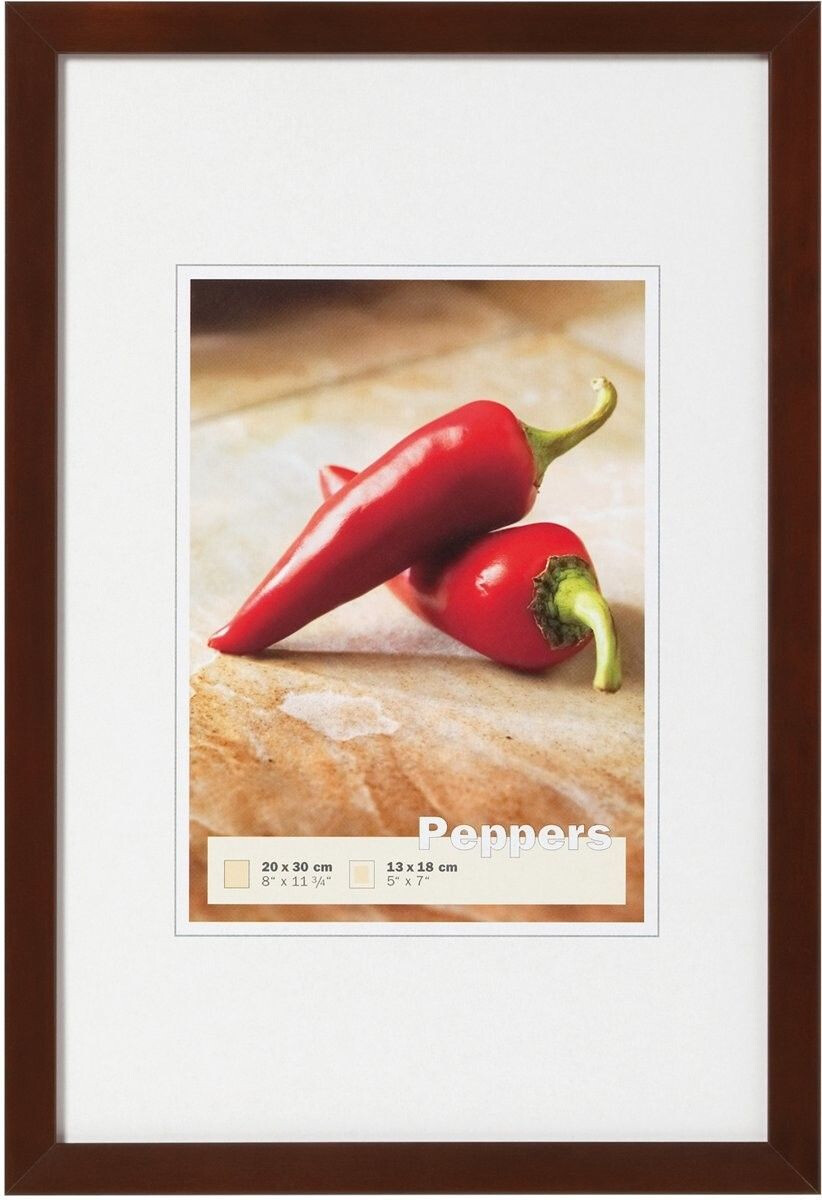 walther design Wooden Frame Peppers 40x60 walnut