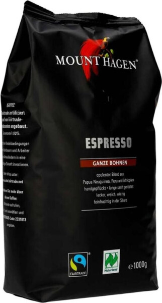 Mount Hagen Espresso ganze Bohne (1 kg), Bild 6