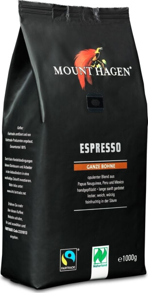 Mount Hagen Espresso ganze Bohne (1 kg), Bild 7
