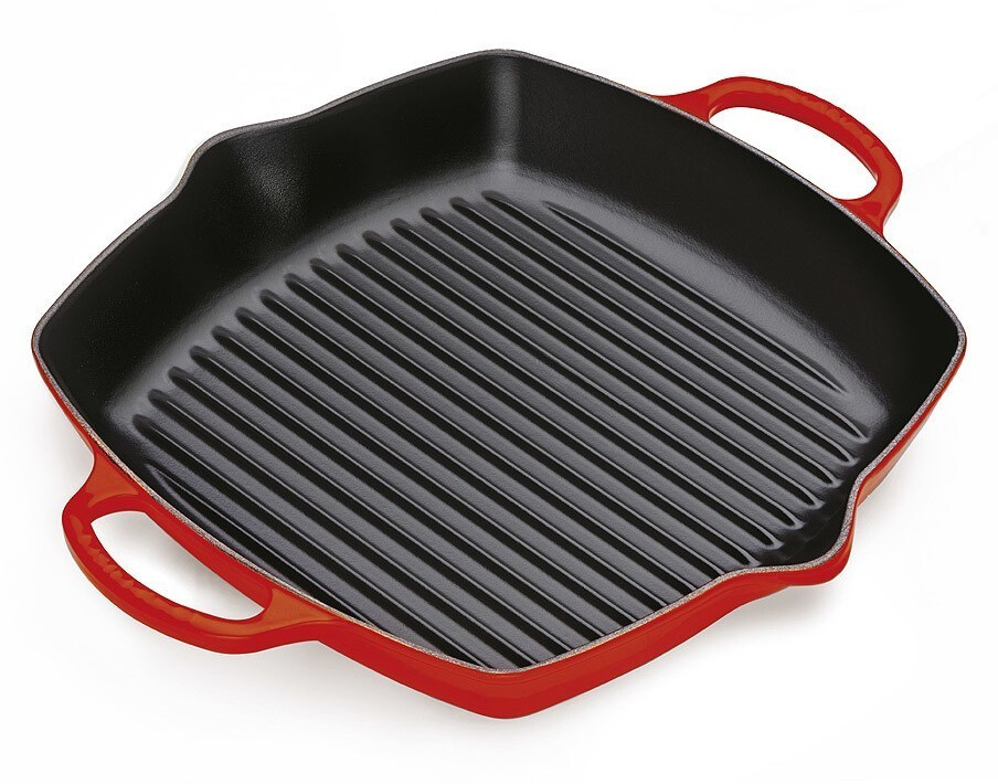 Le Creuset Signature Grill Pan Square High 30 x 30 cm Cherry Red