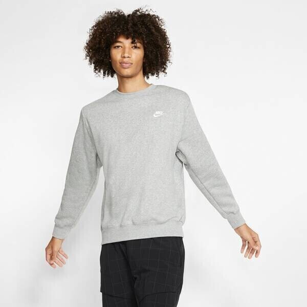 Buy Nike Sportswear Club Sweatshirt dark grey heather white