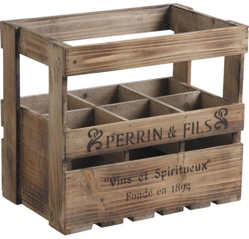 Aubry Gaspard Caisse en bois pour 6 bouteilles