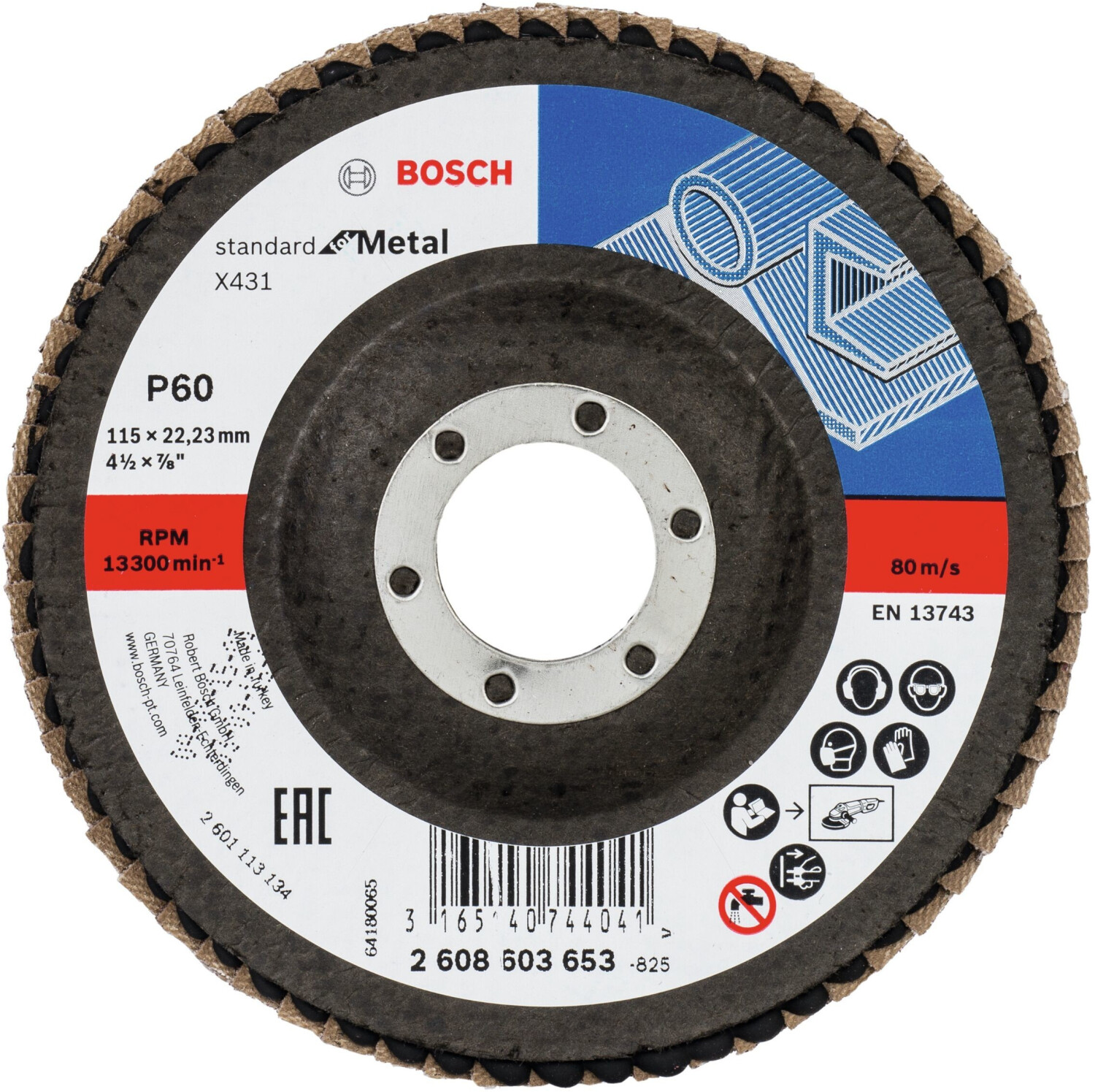 Photos - Abrasive Wheel / Belt Bosch X431 Standard for Metal - K60 D115  (2608603653)
