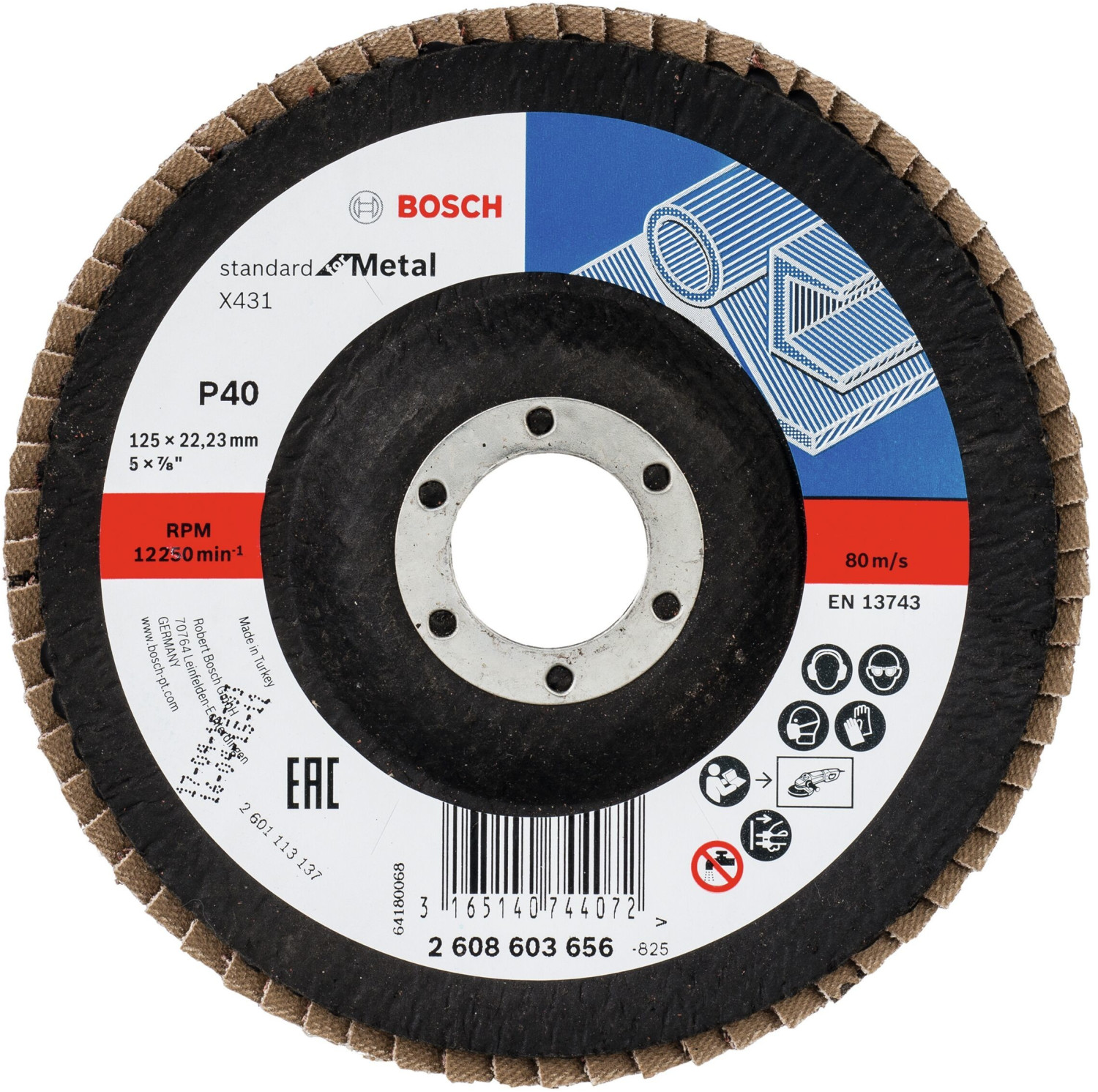 Photos - Abrasive Wheel / Belt Bosch X431 Standard for Metal - K40 D125  (2608603656)
