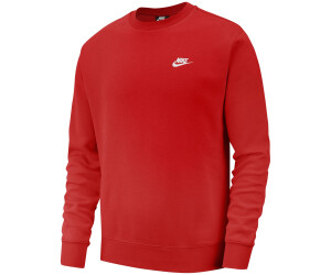 nike red and white sweatshirt