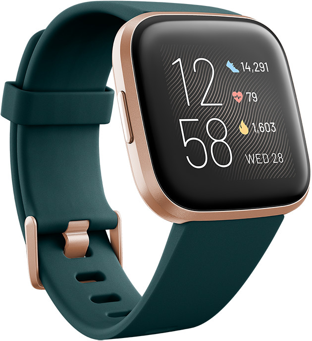 Fitbit Versa 2 émeraude/rose cuivré au meilleur prix sur idealo.fr