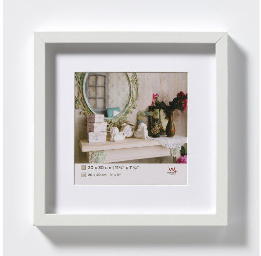 walther design 3D Wooden Frame Stockholm 30x30 white