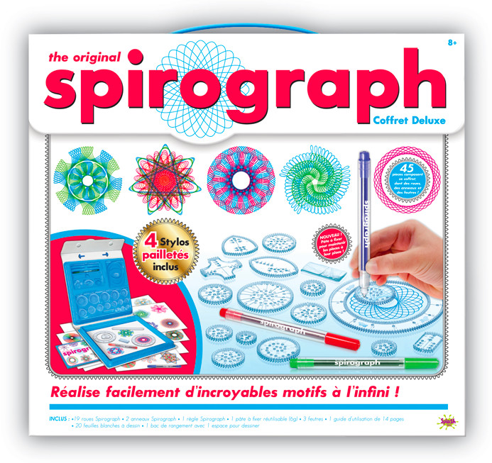 Splash Toys Spirograph Deluxe kit + stylos pailletés